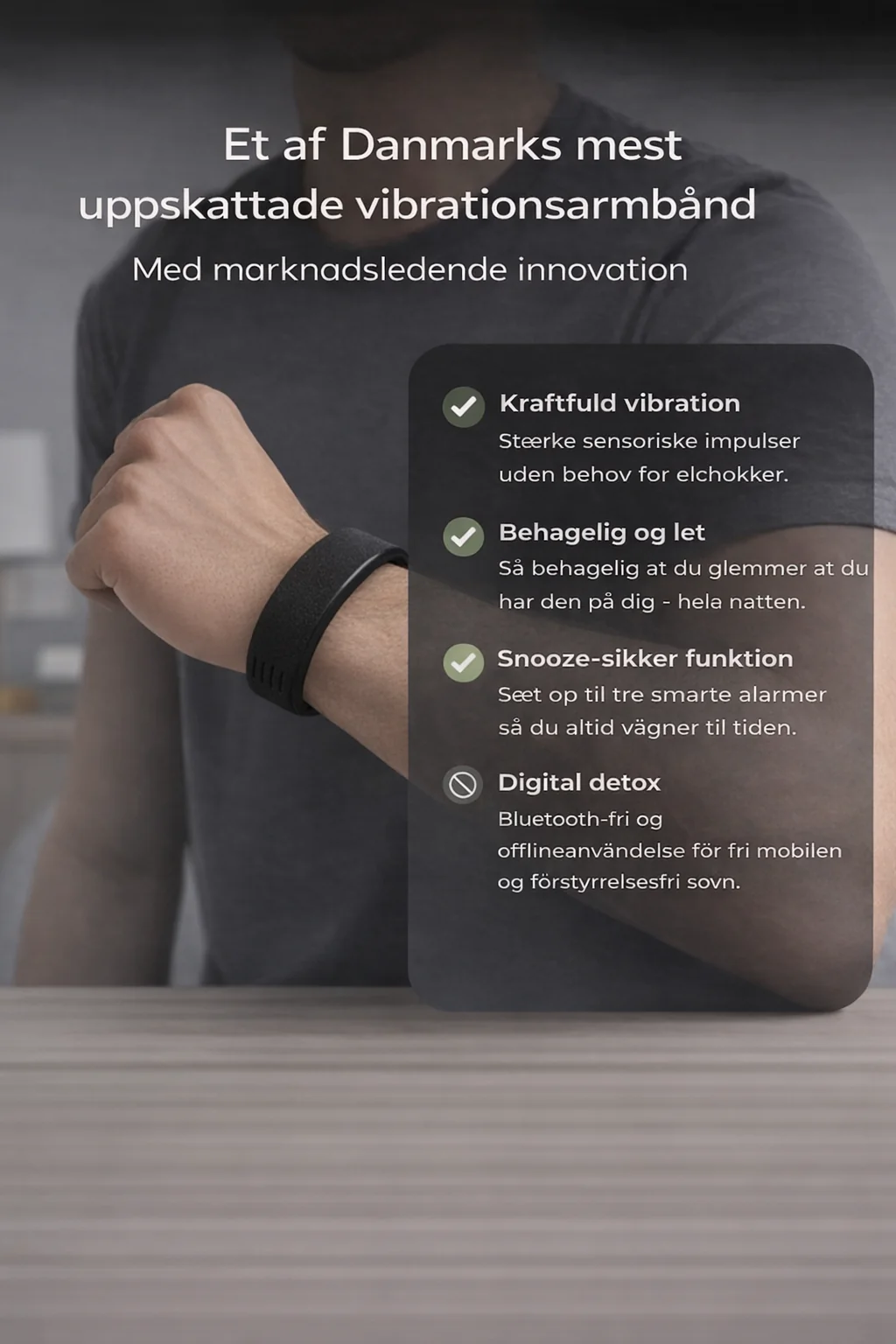 VibeVæk™ – Silent Vibrationsalarm til Rolig Opvågning - Image 6