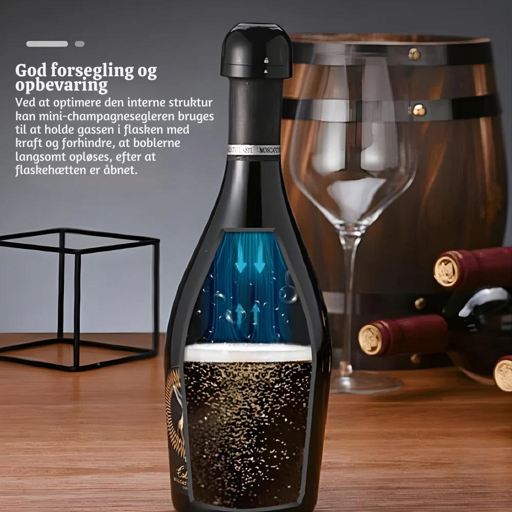 VinoLås™ – Roterende Lufttæt Flaske­forsegler til Vin & Drikkevarer - Image 4