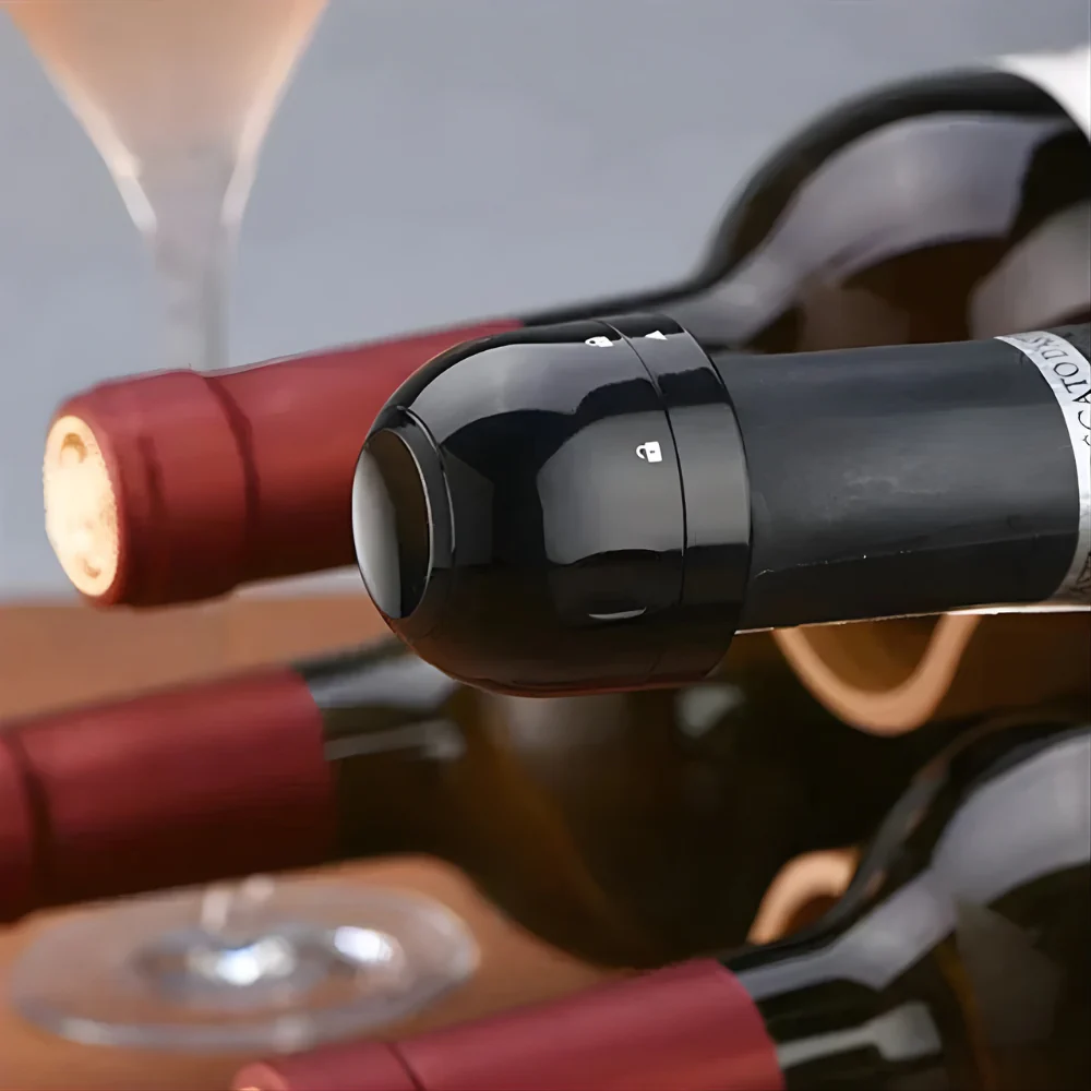 VinoLås™ – Roterende Lufttæt Flaske­forsegler til Vin & Drikkevarer - Image 9